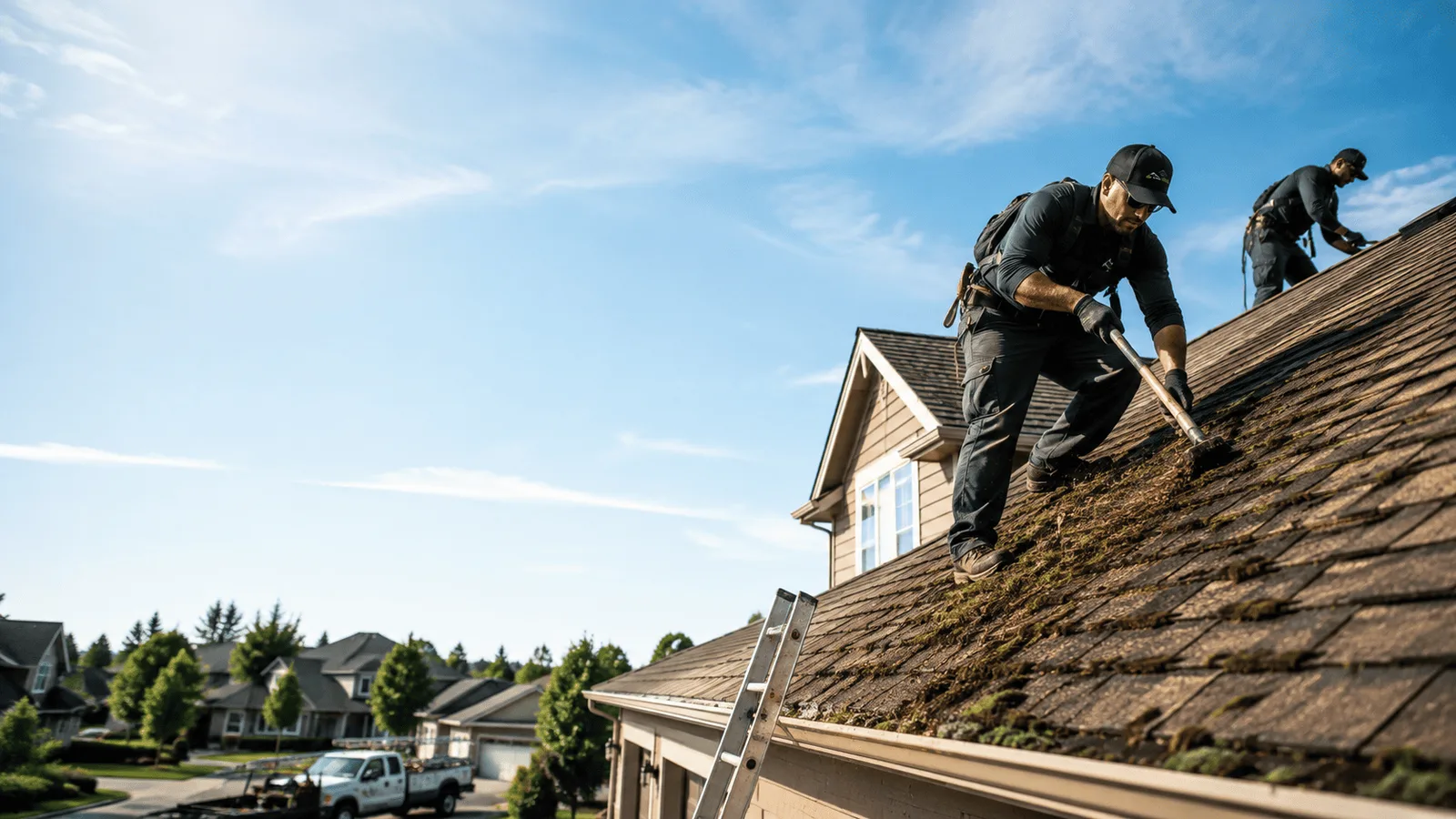 Roof Moss Removal in Westerville, OH near me